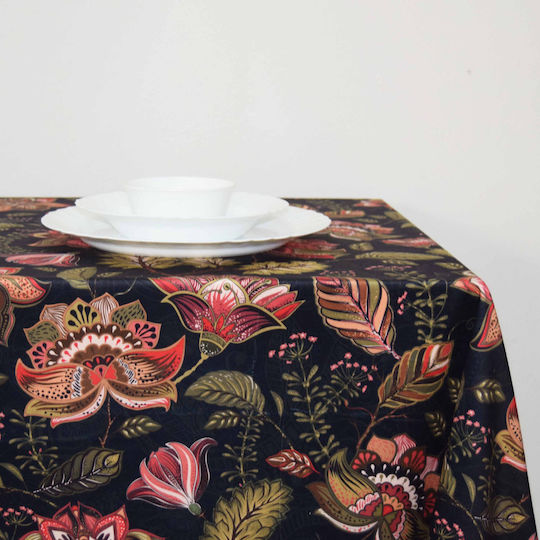 Decocraft Tablecloth Nightflower Red 135x240cm