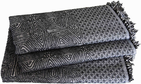 Decocraft Двуместен диван с хвърчащи листа 180x230см. Anthracite