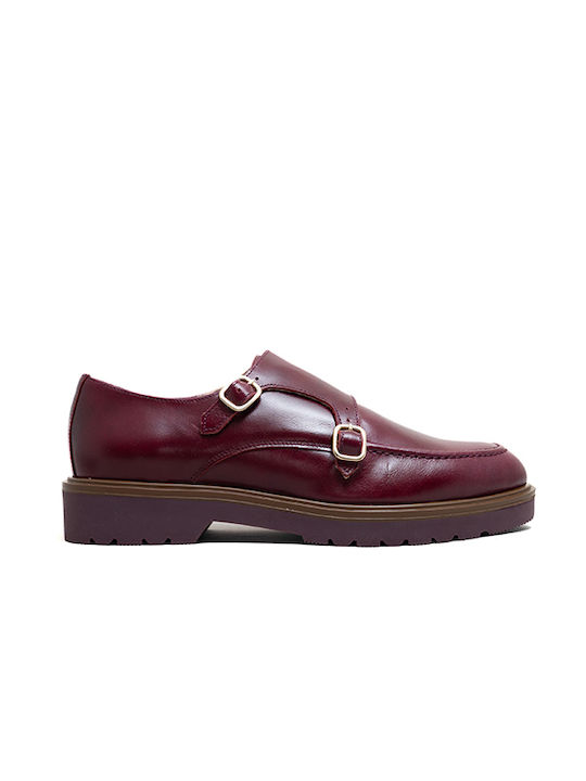 Damen Oxfords in Burgundisch Farbe