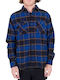 Langärmlig Flanell Hemd Blue Void