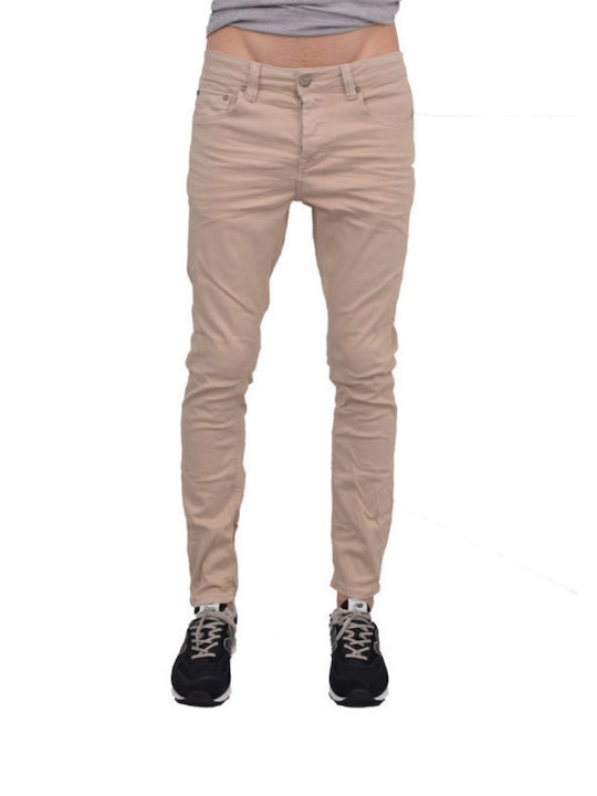 Gabba Men's Trousers in Slim Fit Beige