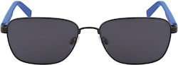Nautica Herren Metall Brillengestelle Schwarz