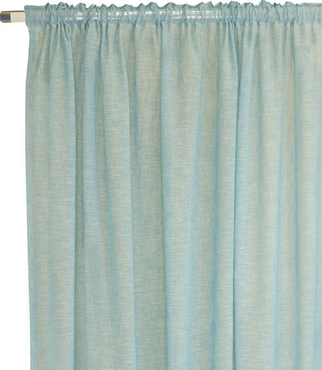 Decocraft Perdea Cu Coafură De1250 Turcoaz 140x270 Cm