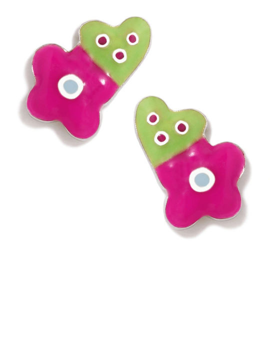Agatha Ruiz De La Prada Детски Обици Студове Цветя от Сребро