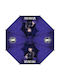CHartini Poli Kids Curved Handle Umbrella Purple