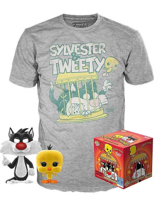 Funko Поп! Tees Анимация: Tweety С кадифена повърхност Специално издание
