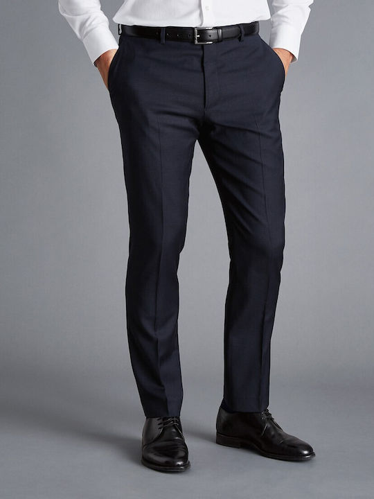 Charles Tyrwhitt Herrenhose Blau