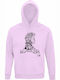 Kinder-Sweatshirt mit Kapuze und Taschen Creamy Pink Harry Potter Head Silhouette Love Always