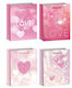 ForHome Paper Bag for Gift Pink 18x23x10cm. 12pcs