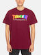Rainbow Mag T-shirt MAROON