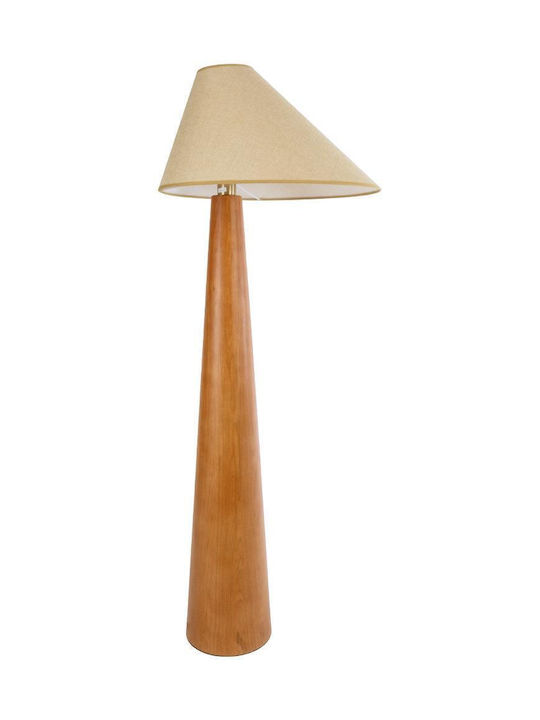 GloboStar Kauai Floor Lamp H145xW55cm. with Socket for Bulb E27 Beige