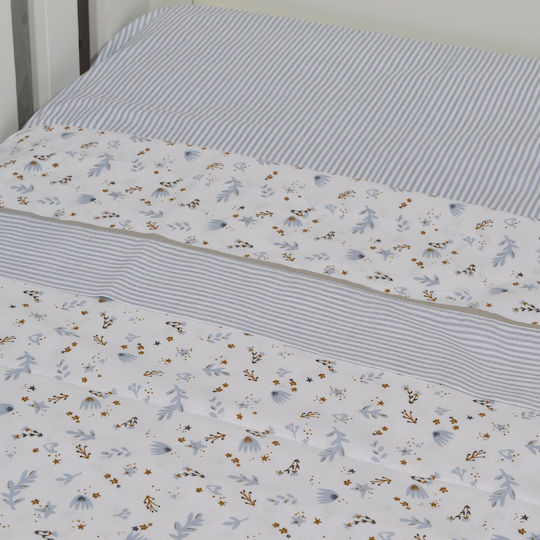 Baby Oliver Fitted Baby Sheets Blue 75x110cm