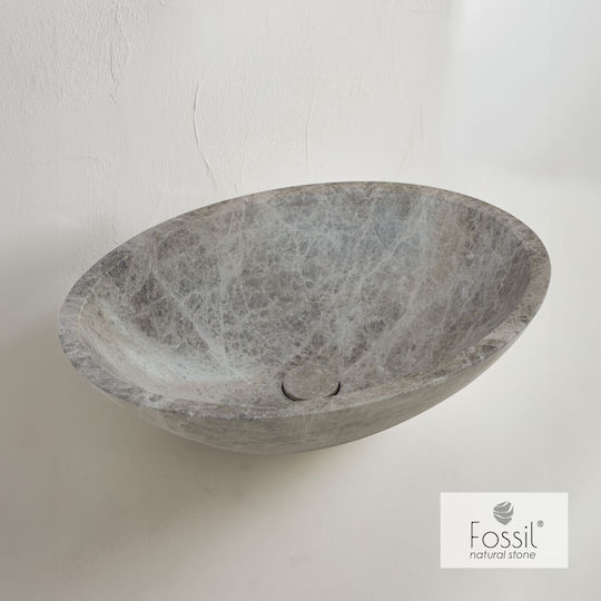 Fossil Надеждна мивка мрамор 55x41cm Emperador Pale