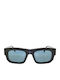 Gigi Barcelona Unisex Sunglasses with Black Plastic Frame and Gray Polarized Lens 6851/1
