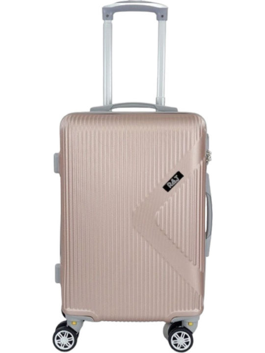 Ormi Cabin Travel Suitcase Hard Pink with Wheels Height 52cm ESH