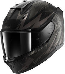 Shark D-skwal 3 Full Face Helmet with Pinlock and Sun Visor ECE 22.06 1540gr Blast-R Mat Black / Anthracite