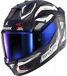 Shark Skwal I3 Linik Mat Blue / White / Red Κράνος Μηχανής Full Face ECE 22.06 1585gr με Pinlock και Sunvisor