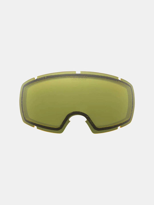 Volcom Migrations Lens Μάσκα Σκι & Snowboard Ενηλίκων με Φακό σε Κίτρινο Χρώμα