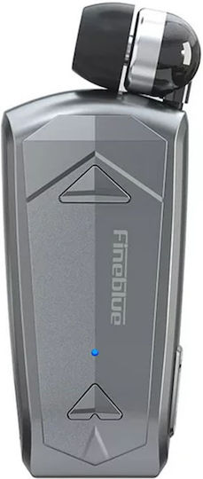 Fineblue F520 In-ear Bluetooth Handsfree Ακουστικό Πέτου Ασημί