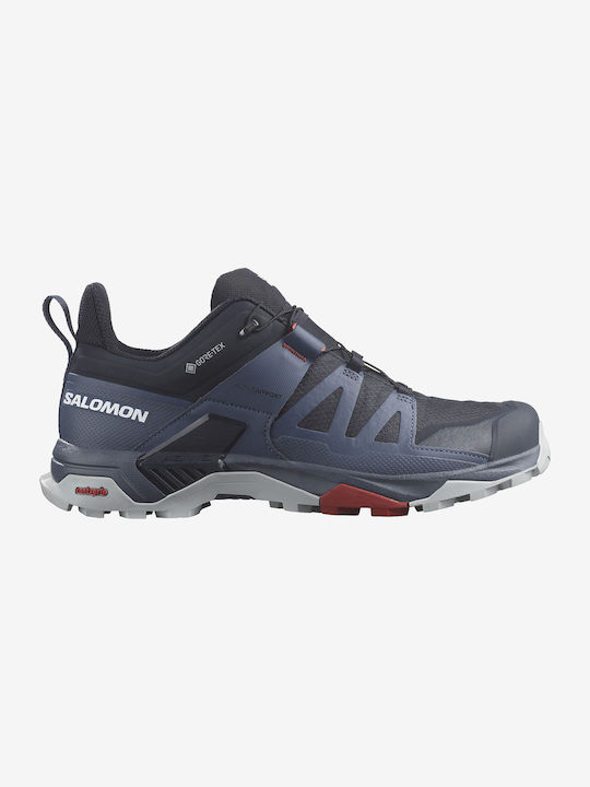 Salomon X Ultra 4 Gtx Ανδρικά Ορειβατικά Παπούτσια Αδιάβροχα με Μεμβράνη Gore-Tex Γκρι