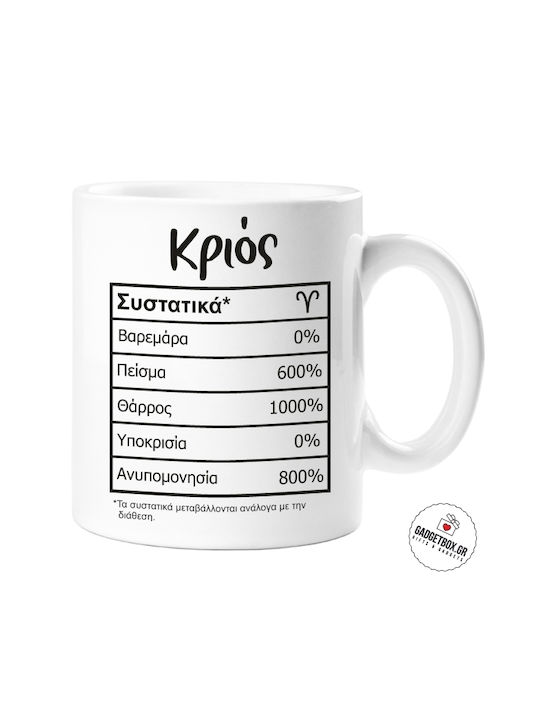 Tasse Keramik Weiß 1Stück