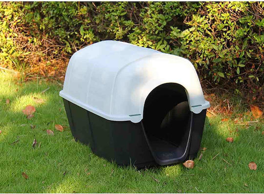 Dog House Plastic Outdoor Black 70x44x44cm