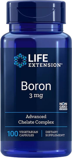 Life Extension Boron 3mg Добавка за Здравето на Простата 100 Капсули
