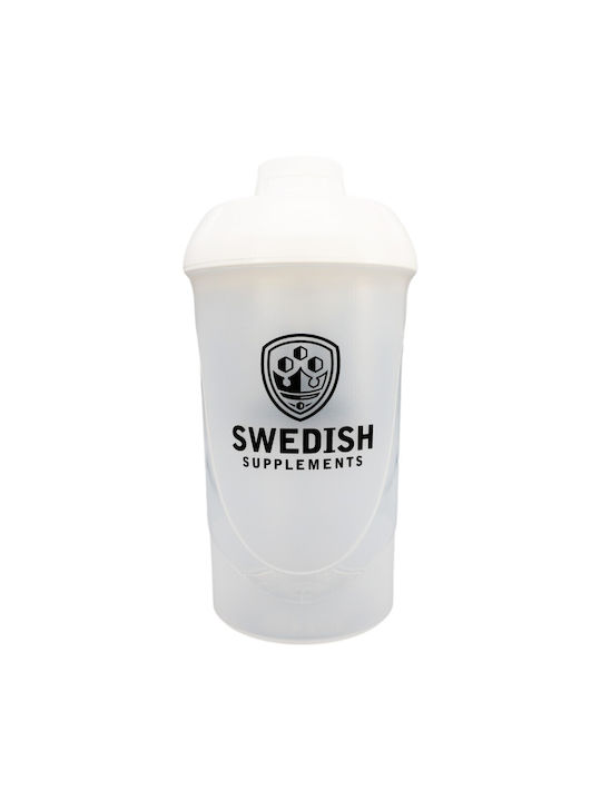 Swedish Supplements Shaker Protein 600ml Kunststoff Weiß