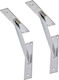 ML-Design Regalhalterungen Aluminium in Blau Farbe 180x180mm 2Stück 490009816