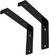 ML-Design Heavy-Duty Metallic Corner Shelf Blue 200x40mm 2pcs 490008778