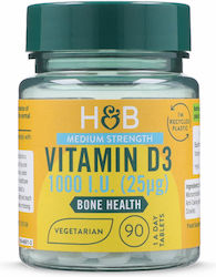Holland & Barrett Βιταμίνη D3 1000iu 90 ταμπλέτες