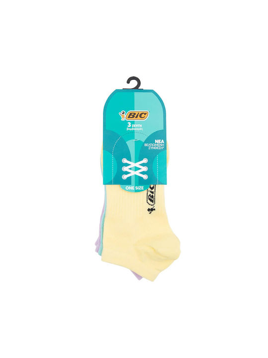 Bic Women's Socks YELLOW 3Pack