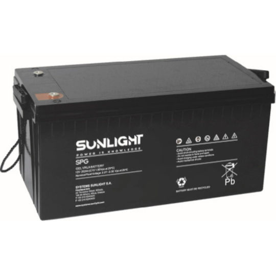 SunLight Батерия за фотоволтаични системи GEL Затворен тип 12V 35Ах (SPG12-35S)