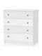 Baby Dresser with 4 Drawers White 81x50x86cm