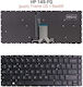 HP Πληκτρολόγιο Laptop για 14S-FQ χωρίς Πλαίσιο και Διάταξη Αγγλικά (US) σε Μαύρο χρώμα K694