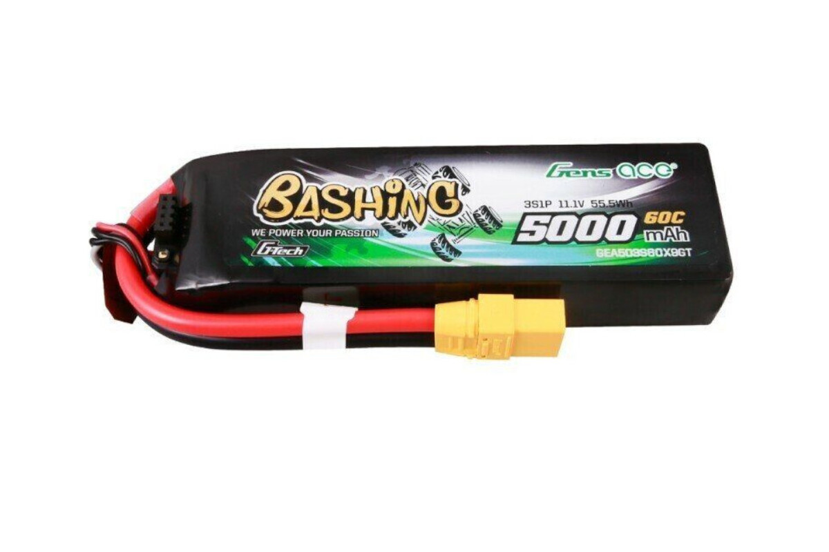 GensAce 5kmAh 11.1V 60C 3S1P battery with XT90 connector