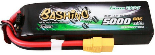 Gens Ace Bashing Μπαταρία Li-Po 11.1V 5000mAh 60C 3S XT60 για Τηλεκατευθυνόμενο