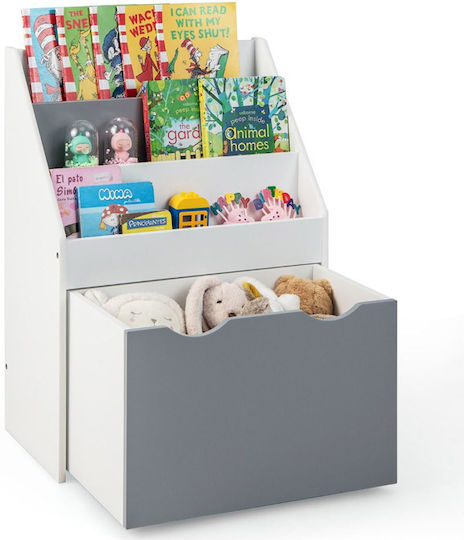 Bücherregal Boden Weiß 50x28x70cm