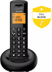 Alcatel E260 Ασύρματο Τηλέφωνο με Aνοιχτή Aκρόαση Μαύρο