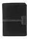Leather Men's Wallet Cards with RFID Black