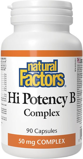 Natural Factors B-Комплекс за Енергия, Косата & Кожата 90 капси