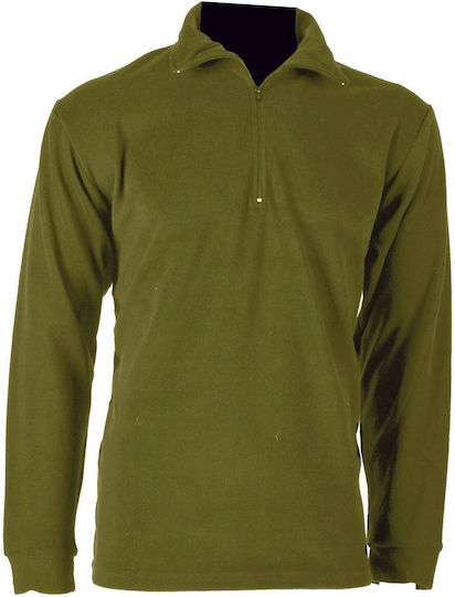 Armymania Tricou Polo Fleece în culoarea Kaki