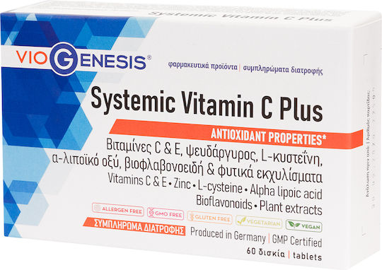 Viogenesis Systemisches Vitamin C Plus 915 mg 60 Tabletten