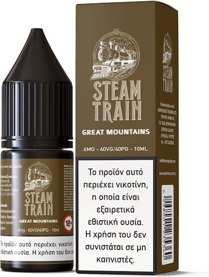 Steam Train Έτοιμο Υγρό Αναπλήρωσης με Καπνική Γεύση 6mg 10ml