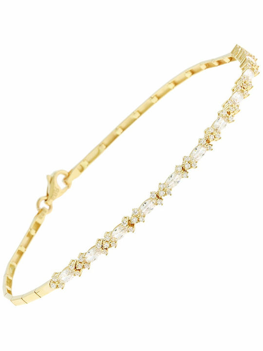 Senzio Belibasakis Bracelet made of Gold 14K with Zircon