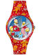 Swatch Wondrous Winter Wonderland Γυναικείο Ρολόι 41mm Μπαταρίας με Κόκκινο Καουτσούκ Λουράκι