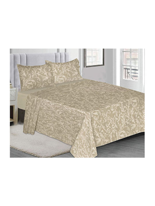 Klikareto Duvet Cover Cotton Single 160x240 Beige