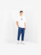 Men's Jeans Pants with Relaxed Straight Fit Stonewash Indigo