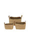 Wicker Decorative Baskets Set 3pcs