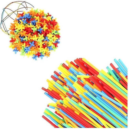 Kruzzel Plastic Construction Toy Educational Straws Connectors for Children 3+ years+ Years